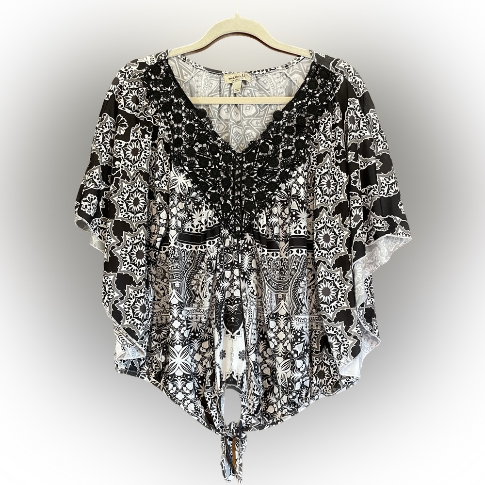 Butterfly sleeved top